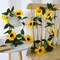 6Pcs Artificial Sunflower Garland – 7.5ft Silk Sunflower Hanging Vines with Green Leaves for Summer Home, Wedding, Party, and Garden Table Decor